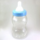 13" Jumbo Blue Fillable Baby Shower Plastic Baby Bottle Centerpiece or Gift